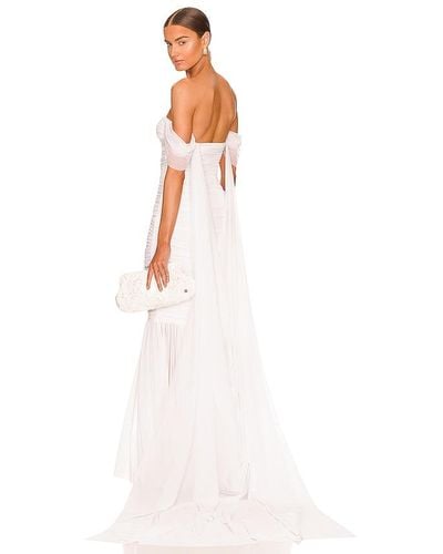 Norma Kamali Walter Fishtail Gown - White