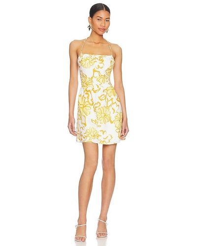 Faithfull The Brand Serra Mini Dress - Yellow