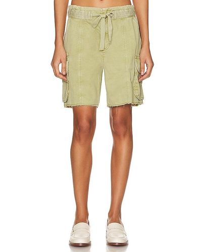 GRLFRND Slouchy utility twill short - Verde