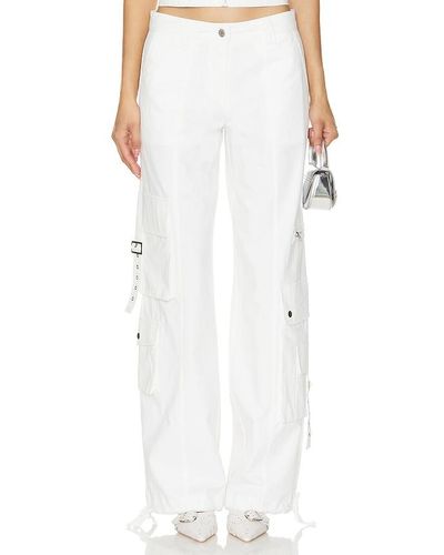BY.DYLN Levi Cargo Trousers - White