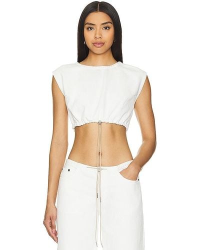 Still Here TOP CROPPED COOL - Blanc