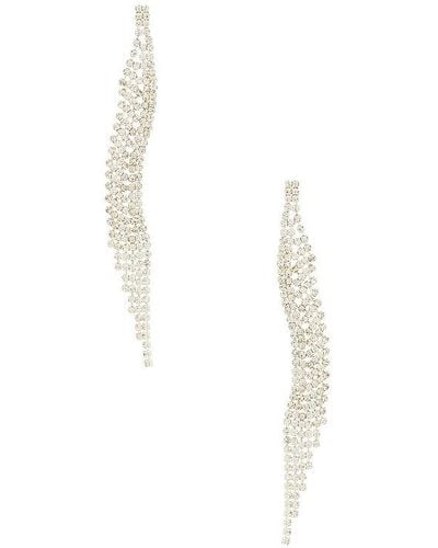 8 Other Reasons Curved Dangle Earring - White