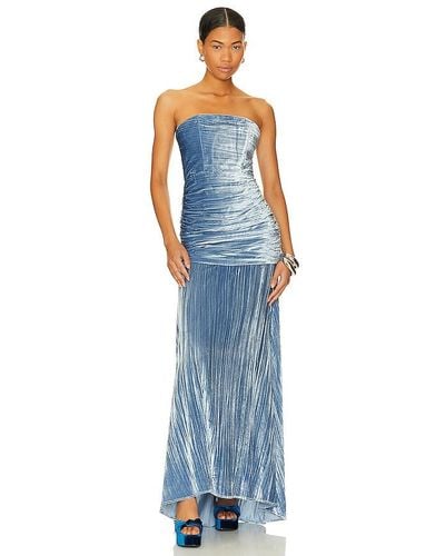 House of Harlow 1960 X Revolve Benicia Gown - Blue