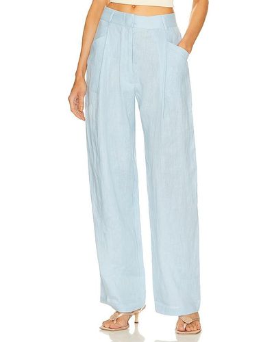 AEXAE Pantalones de lino - Azul