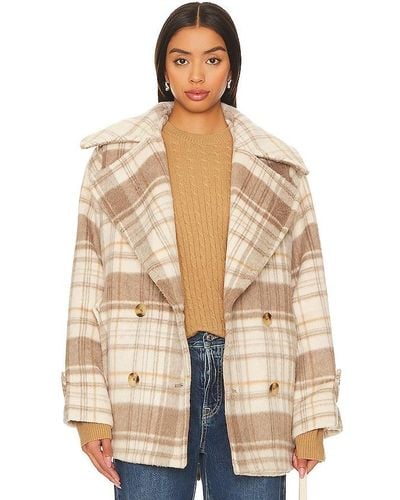 Free People Highlands Wool Peacoat - Natural