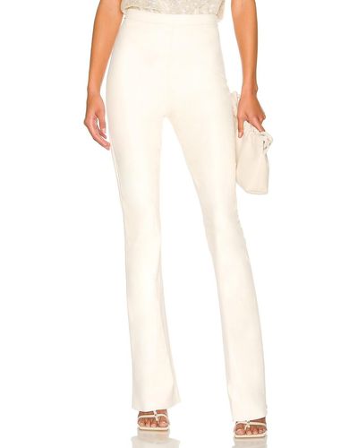 Amanda Uprichard Amina Leather Pants - White