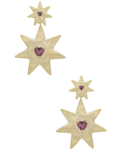 Luv Aj The Starry Stud Statement Earrings - White