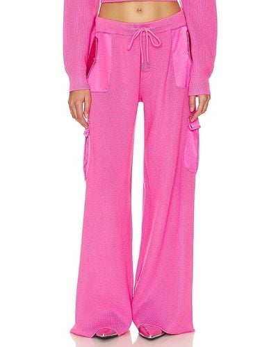 SER.O.YA Daph Knit Cargo Pant - Pink