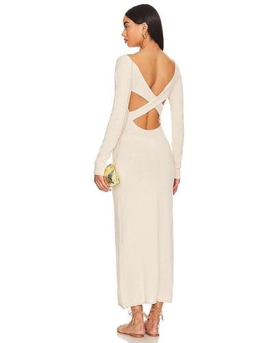 Onia Crochet Knit Maxi Dress - White
