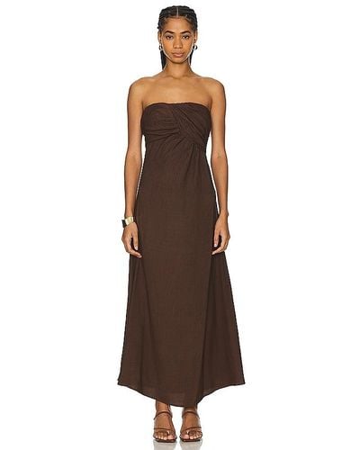 SOVERE Seaira Maxi Dress - Brown