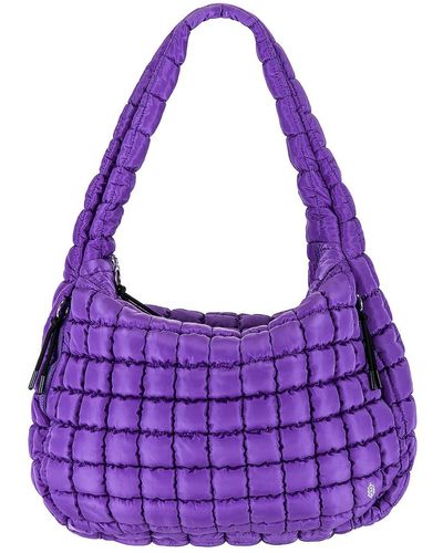 Free People X Fp Movement Quilted Shoulder Bag - Purple