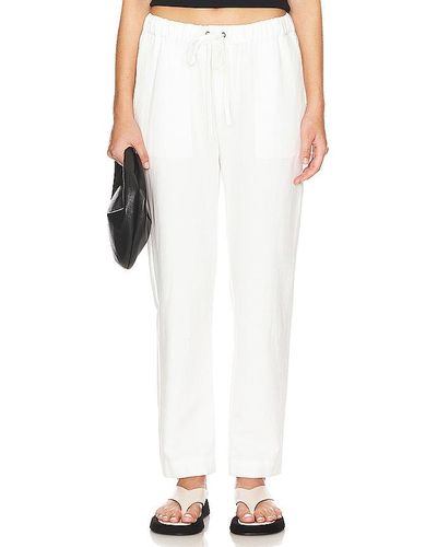 Enza Costa Twill Easy Pant - White