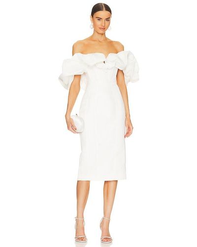 Line & Dot Samara Dress - White