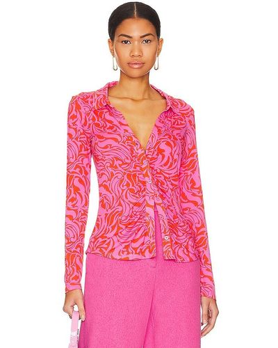 Sanctuary Dreamgirl Button Up Shirt - Pink