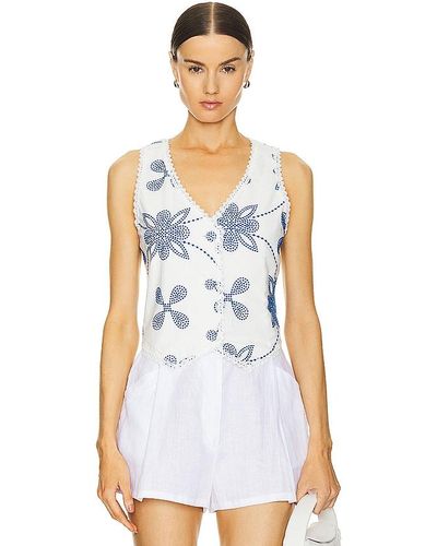 Waimari Daphne Vest - White