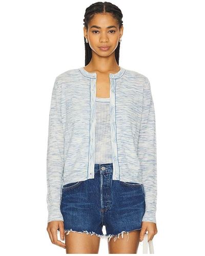 Autumn Cashmere Space Dyed Cardigan - White