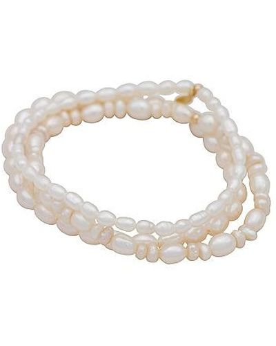 Shashi Anais Bracelet Set - White