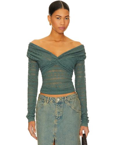 Free People Hold Me Closer トップ - グリーン