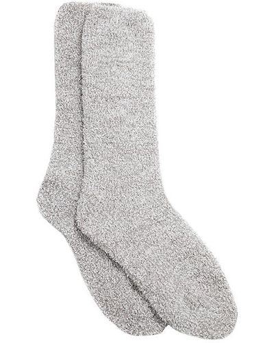 Barefoot Dreams Cozychic Socks - White