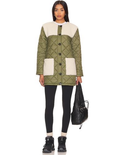 Central Park West Asher Sherpa Quilted Puffer - グリーン