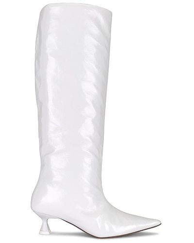 Ganni Soft Slouchy Boot - White