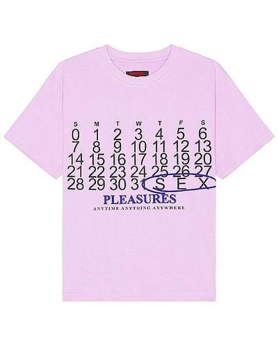 Pleasures Calendar Heavyweight T-shirt - Pink