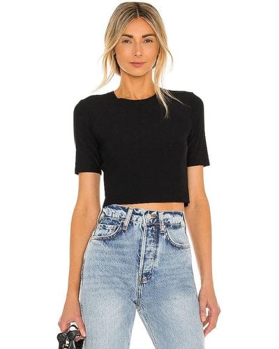 Commando Butter Cropped Tee - Black