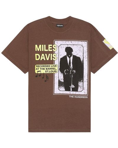 The Hundreds Miles Davis Tシャツ - ブラウン