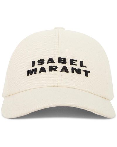 Isabel Marant Tyron ロゴキャンバスハット - ナチュラル