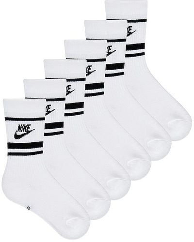 Nike 3 Pack Crew Socks - White