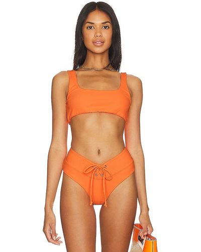 Year Of Ours Julianna Bikini Top - Orange