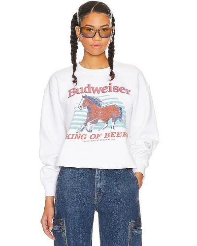 Junk Food Budweiser Clydesdale Sweater - White
