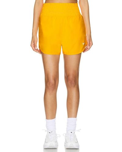 Nike One Dri-fit Ultra High Waisted Short - Yellow