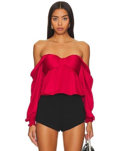 House of Harlow 1960 BLUSE BURNA - Rot