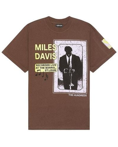 The Hundreds Camiseta miles davis - Marrón
