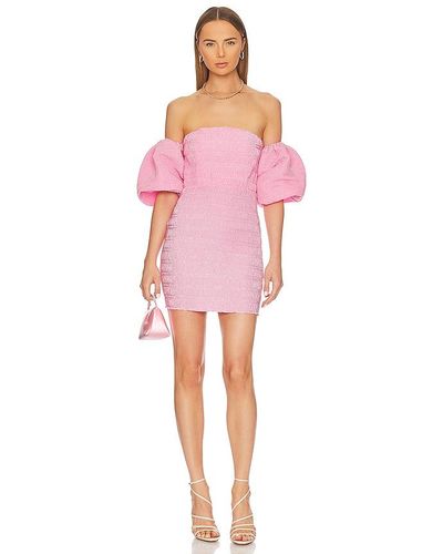 L'idée Art Deco Mini Dress - Pink