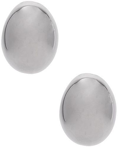 BRACHA Jenny Dome Earrings - White