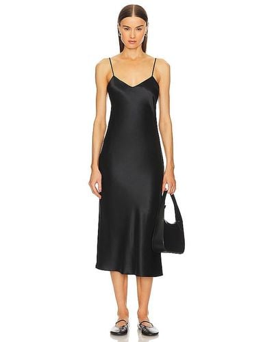 Polo Ralph Lauren Midi Slip Dress - Black