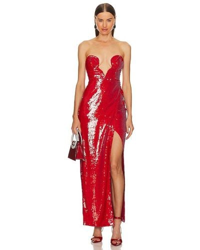 Michael Costello ROBE GISELLE - Rouge