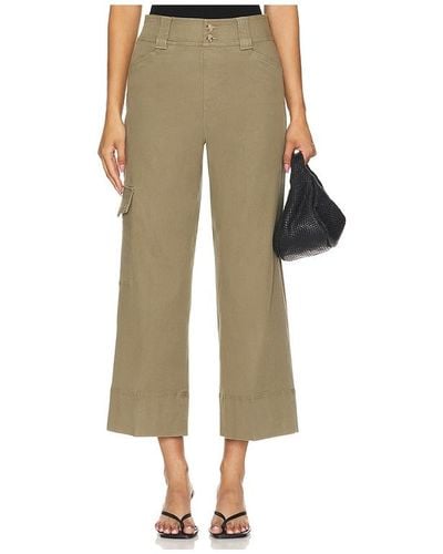 Spanx Stretch Twill Cropped Trouser - Natural
