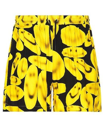 Market Smiley Afterhours Easy Shorts - Yellow