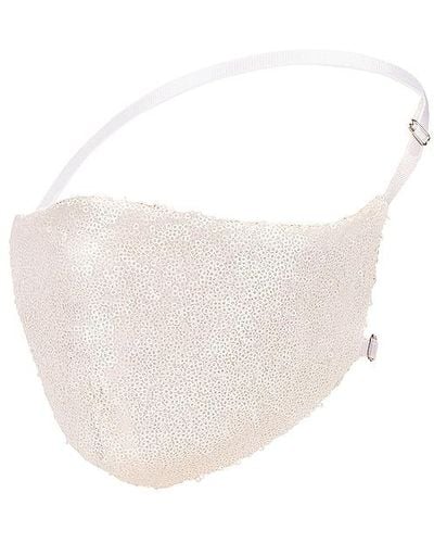 Katie May Disco Ball Face Mask - White