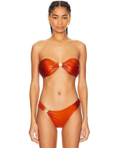 Devon Windsor Jagger Bikini Top - Orange