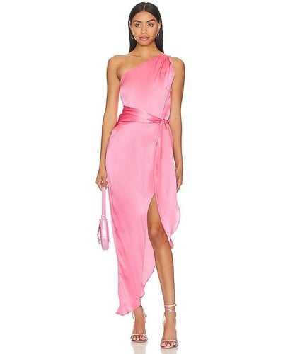 Amanda Uprichard Palmira Maxi Dress - Pink