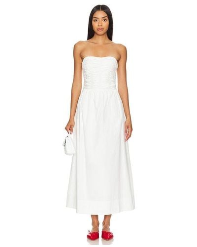 Faithfull The Brand Dominquez Midi Dress - White