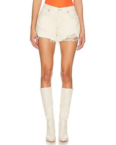 Free People JEANS-SHORTS NOW OR NEVER - Weiß