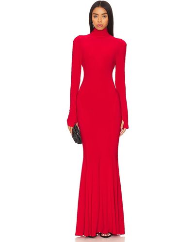 Norma Kamali X Revolve Turtle Fishtail Gown - レッド