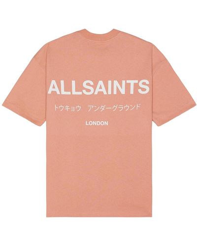 AllSaints Tシャツ - ピンク