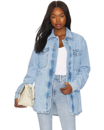 good american sherpa denim jacket