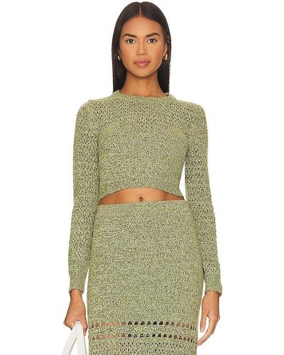 Amanda Uprichard Jayla Knit Top - Green